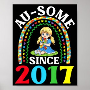 Autismus großartig ausome seit 2017 Bewusstsein 9. Poster