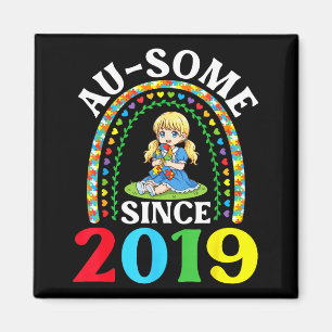 Autismus Großartig Ausome Seit 2019 Bewusstsein 7. Magnet