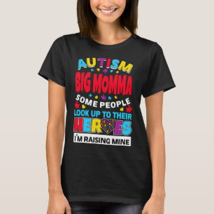 Autismus Große Momma Leute schauen nach oben ihre  T-Shirt