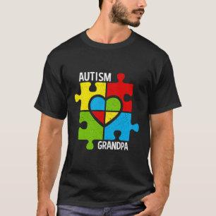 Autismus Großer Puzzleteil Stücke und Herz T-Shirt