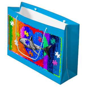 Autismus-Hai Große Geschenktüte