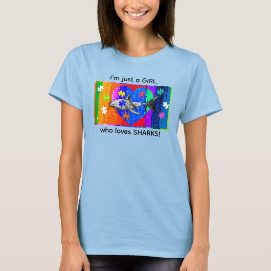 Autismus-Hai T-Shirt (Vorderseite)