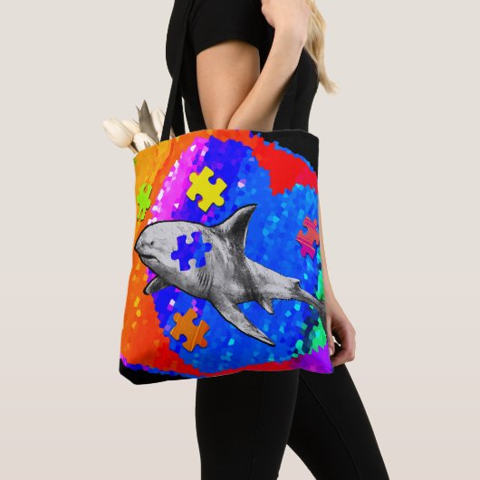 Autismus-Hai Tasche (Von Nahem)