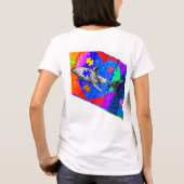Autismus Hai weiß T-Shirt (Rückseite)