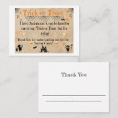 Autismus-Halloween-Visitenkarten Visitenkarte (Vorne/Hinten)