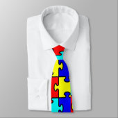 Autismus-Hals-Krawatte Krawatte (Gebunden)