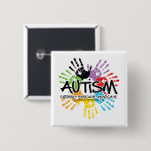 Autismus Handprint Button (Vorne & Hinten)