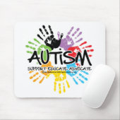 Autismus Handprint Mousepad (Mit Mouse)