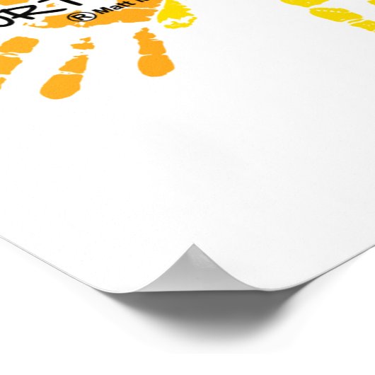 Autismus Handprint Poster (Ecke)