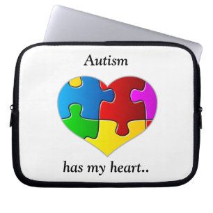 Autismus hat mein Herz….Fall/Hülse Laptopschutzhülle