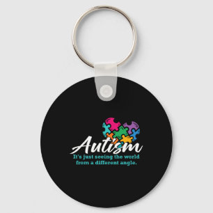 Autismus-Herz-Puzzle-Bewusstsein Autistischer Supp Schlüsselanhänger
