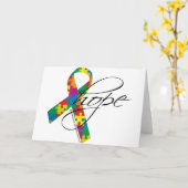 Autismus Hope 2 Karte (Gelbe Blume)