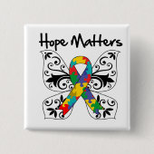 Autismus Hope Matters Button (Vorderseite)