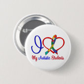 Autismus I Liebe meine Autisten Button (Vorne & Hinten)