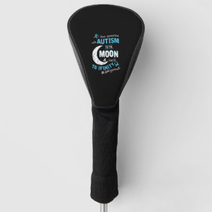 Autismus - Ich Liebe jemanden mit Autismus zum Mon Golf Headcover