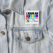 Autismus ich trage Band für mein Wertvolles Nephew Button (Beispiel)