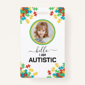 Autismus-ID Kind oder Erwachsener Medizinisches Wa Ausweis (Vorderseite)