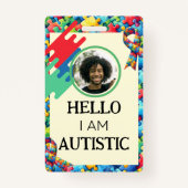 Autismus-ID Kind oder Erwachsener Medizinisches Wa Ausweis (Vorderseite)