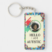 Autismus-ID Kind oder Erwachsener Schlüsselanhänger (Vorderseite)