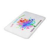 Autismus im Frequenzbereich Badematte (Schrägansicht)