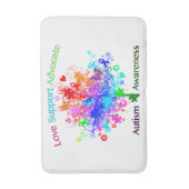 Autismus im Frequenzbereich Badematte (Vorderseite Vertikal)