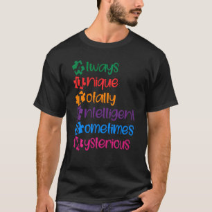 Autismus Immer Einzigartig Intelligent April Autis T-Shirt