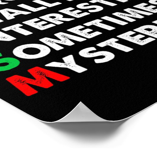 Autismus immer einzigartig poster (Ecke)