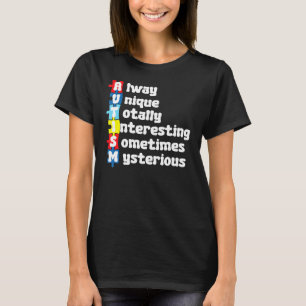Autismus Immer Einzigartig Total Intelligent Manc T-Shirt
