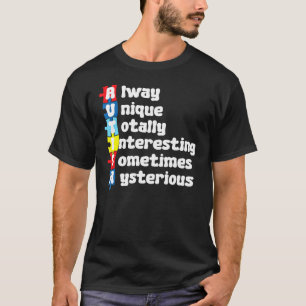Autismus Immer Einzigartig Total Intelligent Manch T-Shirt