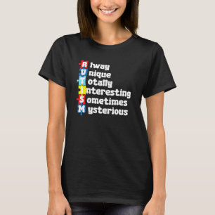 Autismus Immer Einzigartig Total Intelligent Manch T-Shirt