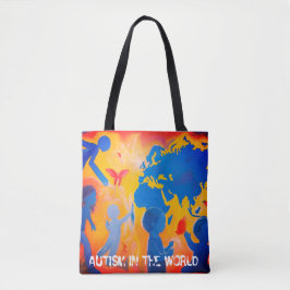Autismus in der Welt Tote Tasche