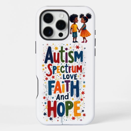 Autismus iPhone Hülle (Rückseite)