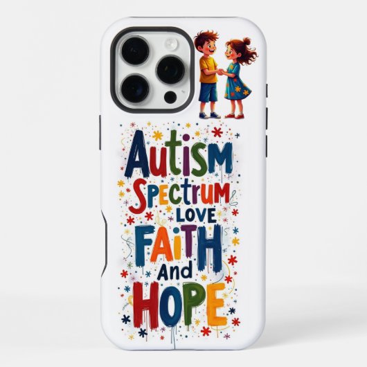 Autismus iPhone Hülle (Rückseite)