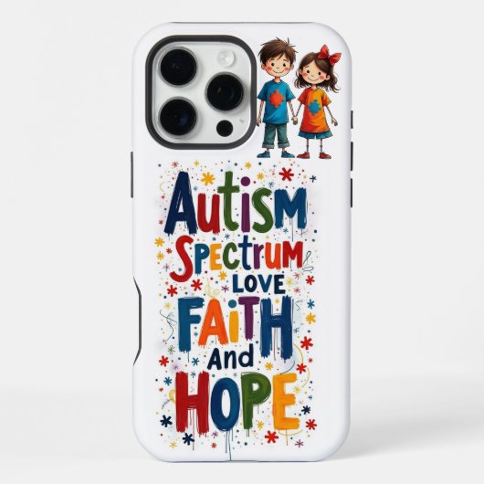 Autismus iPhone Hülle (Rückseite)