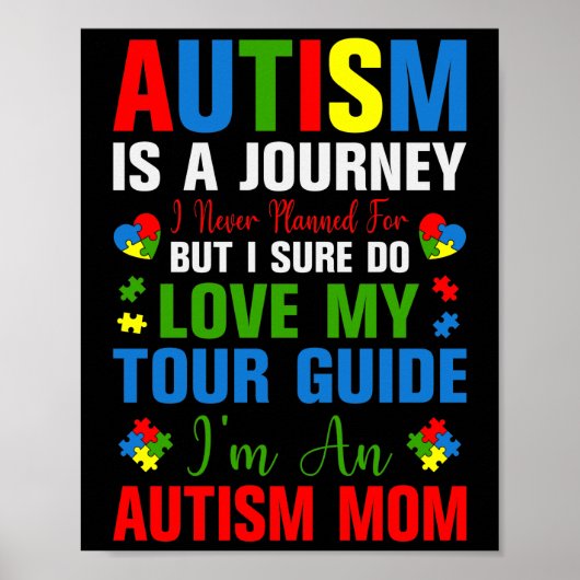 Autismus ist eine Reise, für die ich nie eine Reis Poster (Vorne)