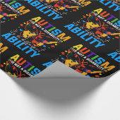 Autismus ist keine Behinderung, sondern eine ander Geschenkpapier (Ecke)