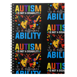 Autismus ist keine Behinderung, sondern eine ander Notizblock