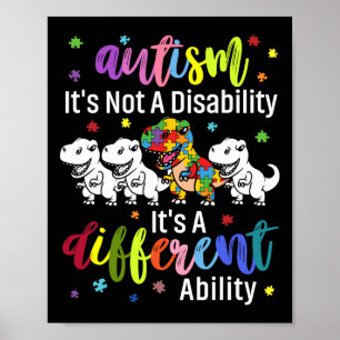 Autismus ist keine Behinderung, sondern eine ander Poster