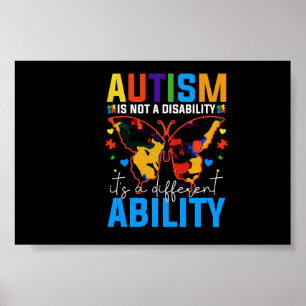 Autismus ist keine Behinderung, sondern eine ander Poster