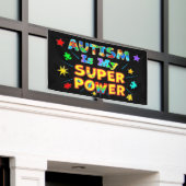 Autismus ist mein Super-Power Banner (Äußeres Gebäude)