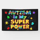 Autismus ist mein Super-Power Banner (Horizontal)