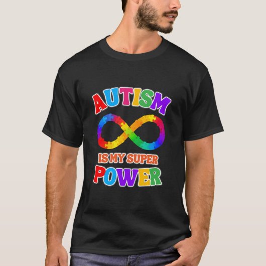 Autismus ist mein Super-Power Geschenk für Neurovi T-Shirt (Vorderseite)