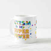 Autismus ist mein Super-Power Kaffeetasse (Vorderseite Links)