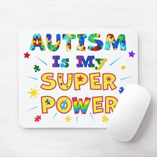 Autismus ist mein Super-Power Mousepad (Mit Mouse)
