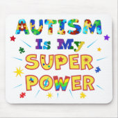 Autismus ist mein Super-Power Mousepad (Vorne)
