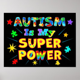 Autismus ist mein Super-Power Poster
