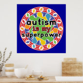 Autismus ist mein Super-Power Poster (Küche)