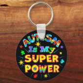 Autismus ist mein Super-Power Schlüsselanhänger (Vorderseite)