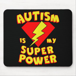 Autismus ist mein Super-Power Superhero Autism Awa Mousepad