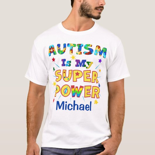 Autismus ist mein Super-Power T-Shirt (Vorderseite)
